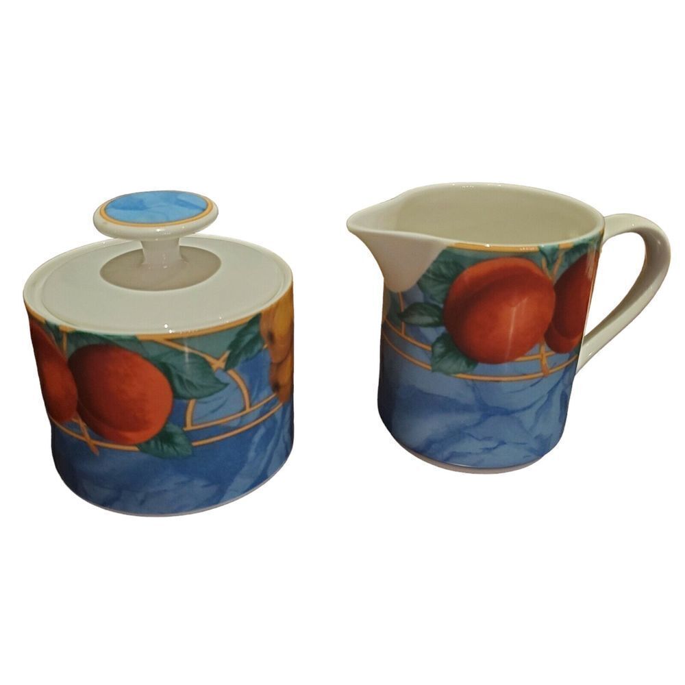 Victoria & Beale Forbidden Fruit Cream Pitcher + Covered Sugar Dish